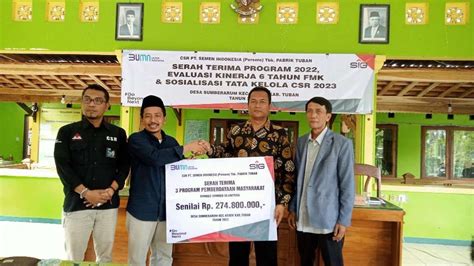 Program Csr Sig Ghopo Tuban Jadikan Desa Sumberarum Kian Mandiri