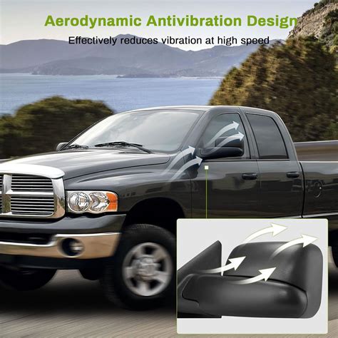 AUTOSAVER88 Espejos De Remolque Compatibles Con Dodge Ram 1500 2002