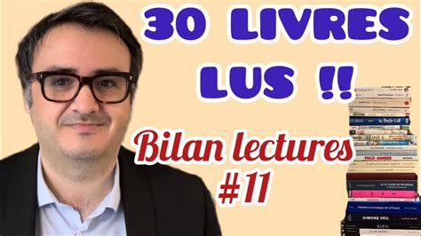 BILAN LECTURES 11 UN BILAN INCROYABLE AVEC 30 LIVRES LUS YouTube