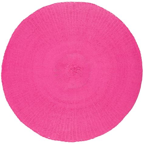 Rundes Tischset Aus Rosa Papier D38cm Maisons Du Monde