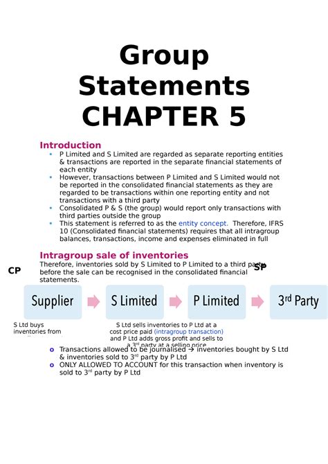 Group Statements Chapter 5 Group Statements Chapter 5 Introduction P