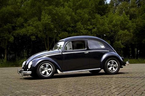 Black Vw Beetle With Fuchs Wheels