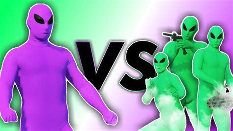 BEST Of PURPLE ALIEN GANG Vs GREEN ALIEN GANG GTA 5 Meme And Tiktok