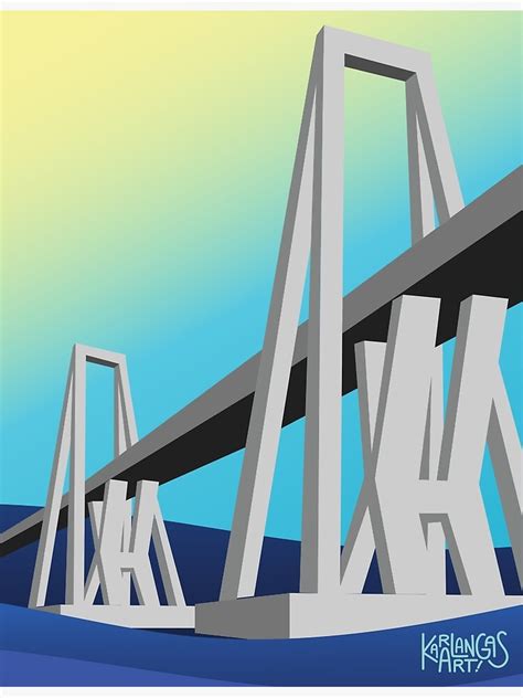 "Bridge over Lake Maracaibo" Poster by karlangas-art | Redbubble