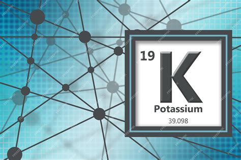 Premium Photo Potassium Chemical Element With Atomic Number And Atomic Weight