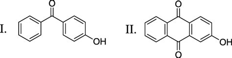 Chemical Structures Of 4 Hydroxy Benzophenone I And 2 Hydroxy