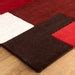 Geometric Red Wool Rug X Cm X Ft Lexus Red Etsy Uk