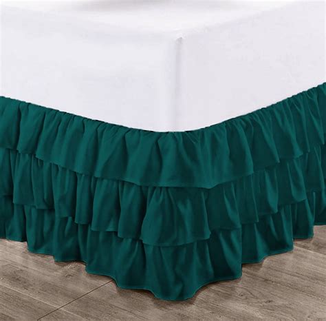 Ccny 12 Inch Drop Multi Ruffled Bed Skirt Full Size 100 Microfiber