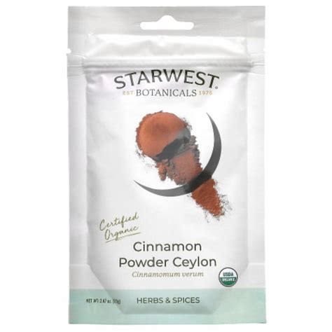 Starwest Botanicals Organic Cinnamon Powder Ceylon 2 47 Oz 70 G 2