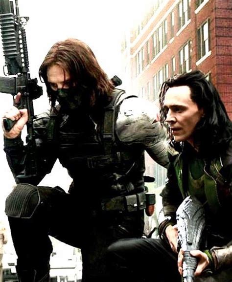 The Winter Soldier And Loki Bucky Barnes Winter Soldier Marvel