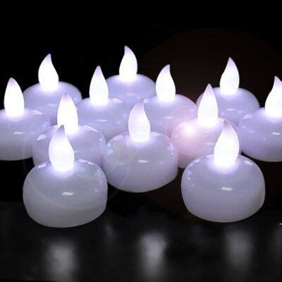 The Party Aisle Flameless Unscented Floating Candle Wayfair