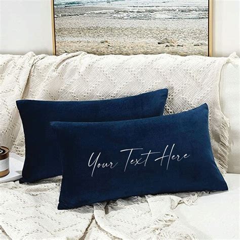 Personalized Text Pillow Custom Logo Pillow Personalize Etsy