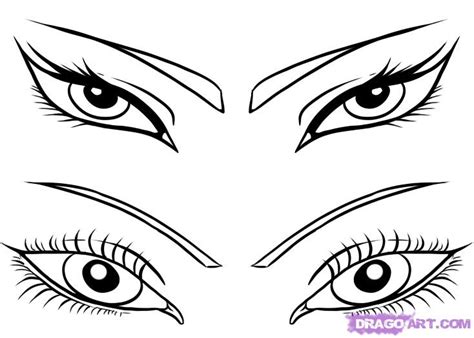 Girl Eyes Drawing at PaintingValley.com | Explore collection of Girl ...