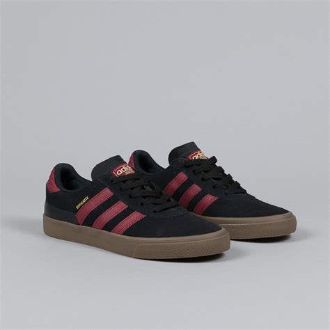 Adidas Busenitz Vulc Black / Burgundy / Gum | Flatspot