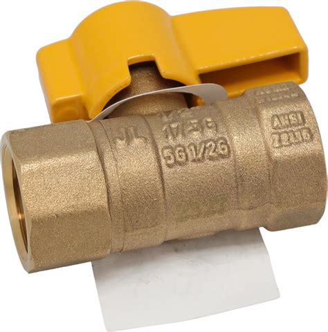 Supplying Demand 01 2808 640441 Straight Gas Shut Off Ball Valve 1 2 Inch Fip X 1 2 Inch Fip