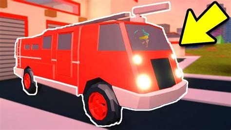 Jailbreak New Fire Truck Vehicle Roblox Jailbreak Youtube