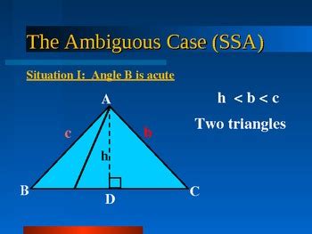 Oblique Triangle : The Ambiguous case (SSA) by Math Guru and Little Guru