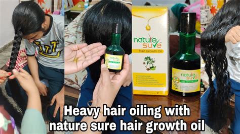 Heavy Hair Oiling With Nature Sure Hair Growth Oiljashan 5ft Long Hair