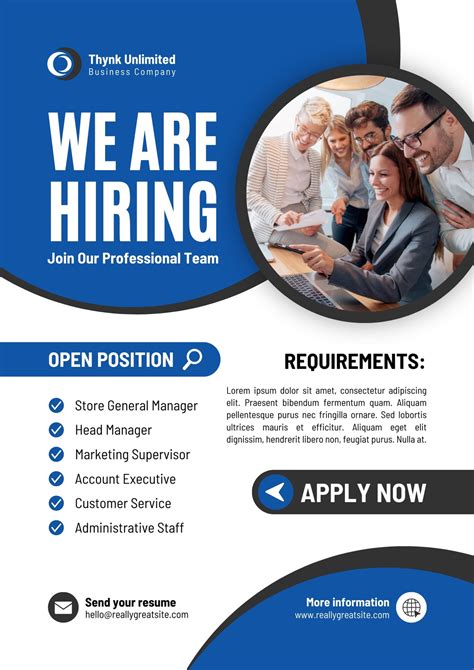 Hiring Poster Template