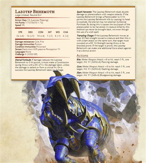 Lazotep Behemoth Dandd Dungeons And Dragons Dungeons And Dragons