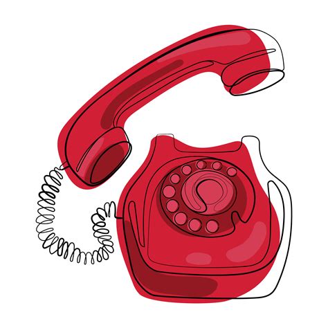 Old Telephone Drawing