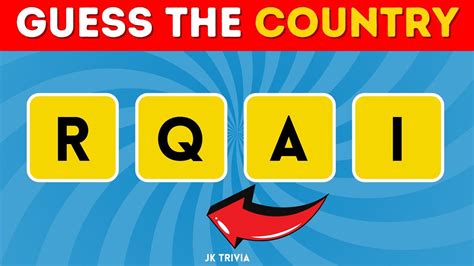 Can You Guess The Country By It S Scrambled Name Guess The Country