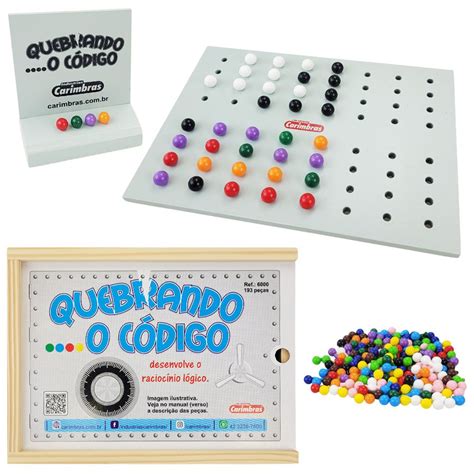 Quebrando O C Digo Brinquedo Educativo De Madeira Jogo De Tabuleiro