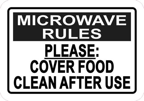 Clean Microwave Sign