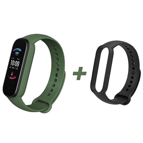 Amazfit Band 5 Pulsera De Actividad Verde Correa Negra