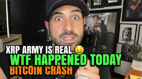 XRP RIPPLE ARMY IS REAL BITCOIN FLASH CRYPTO CRASH TODAY WTF