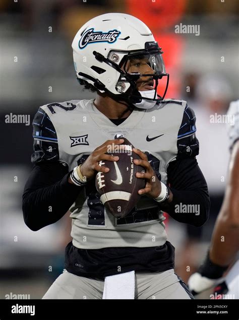 Central Florida quarterback Thomas Castellanos looks for a receiver ...