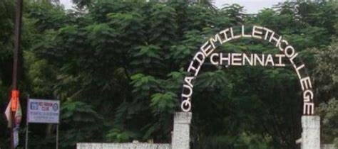 The Quaide Milleth College For Men Chennai Courses And Fees Structure