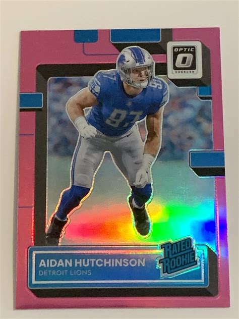 Aidan Hutchinson 2022 Donruss Optic Rated Rookie Pink Prizm Parallel