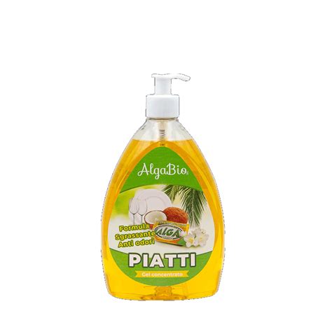 Sapone Per Piatti In Gel Concentrato ALGA 750 Ml Formula Sgrassante E