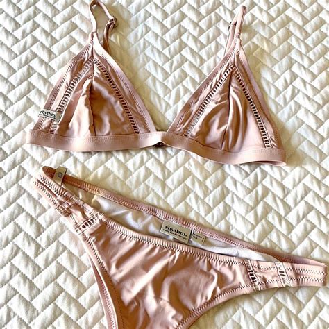 Rhythm Kini Baby Pink Bikini Fits Like An Xs Only Depop