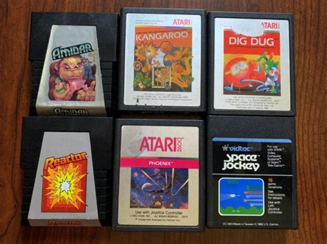 Lot Of 6 Atari And Atari 2600 Cartridges Ebay