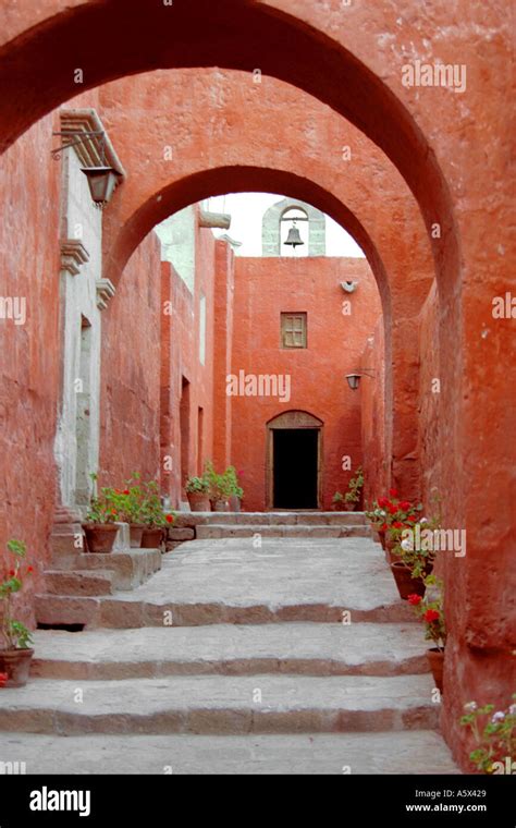 Arches Santa Catalina Monastery Arequipa Peru Stock Photo Alamy