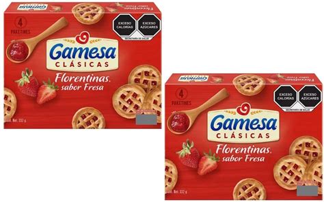 Galletas Gamesa Florentinas Sabor Fresa 332 Gr Mebuscar México