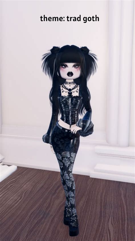 Dress To Impress Trad Goth Outfit In 2024 Trad Goth Outfits Dress To Impress Goth Dress