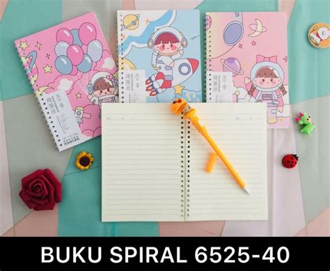 Jual BUKU DIARY AGENDA SPIRAL HARD COVER UKURAN A5 KARAKTER ASTRONOT