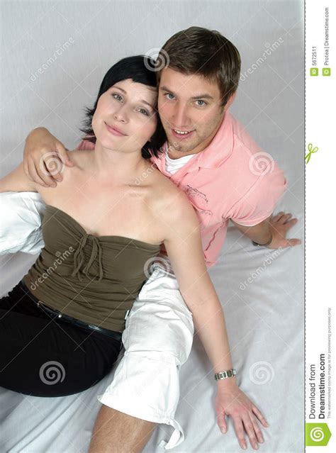 Happy Couple Stock Image Image Of Sitting Caucasian 5672511