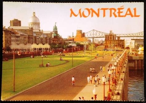 Retro Old Montreal Postcard Old Montreal Montreal Postcard