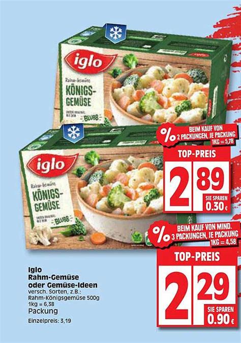 Iglo Rahm Gem Se Oder Gem Se Ideen Angebot Bei Edeka Prospekte De