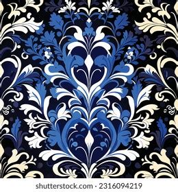 Damask Seamless Floral Pattern Royal Wallpaper Stock Vector (Royalty ...