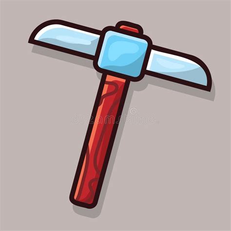 Pickaxe Tool Isolated Cartoon Vector Illustration In Flat Style Stock