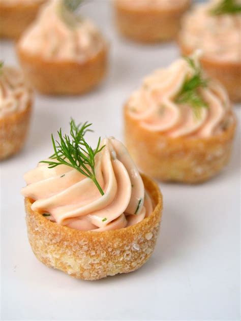 Tartaletas de mousse de salmón Recetas de comida Aperitivos salados