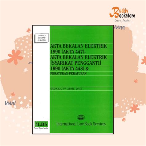 Buddybookstore Akta Akta Bekalan Elektrik Akta Shopee