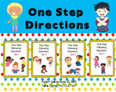 One Step Directions Early Childhood Special Education Speech