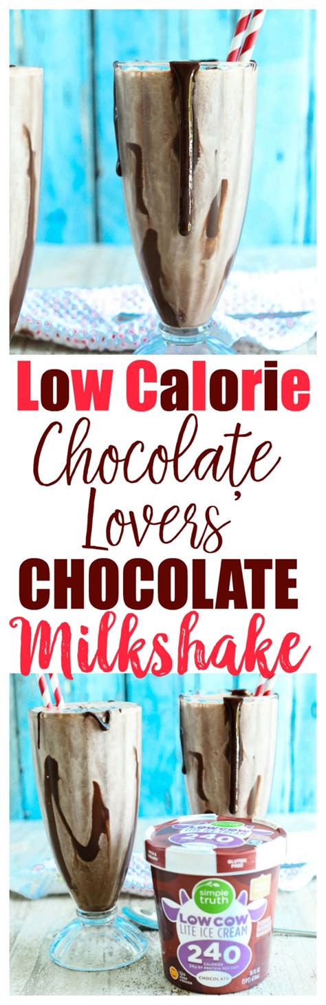 Low Calorie Chocolate Lovers Chocolate Milkshake Happy Healthy Mama