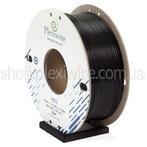 PETG пластик для 3D принтера чорний 100м / 0,3кг / 1,75мм - Plexiwire ...